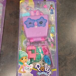 Polly Pocket Purple Bunny Carry Case Playset
